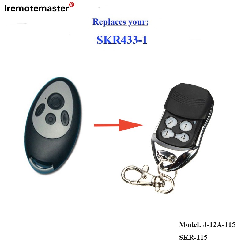 SKR433-3 گيراج دروازو متبادل ريموٽ ڪنٽرول رولنگ ڪوڊ 433,92mhz لاءِ